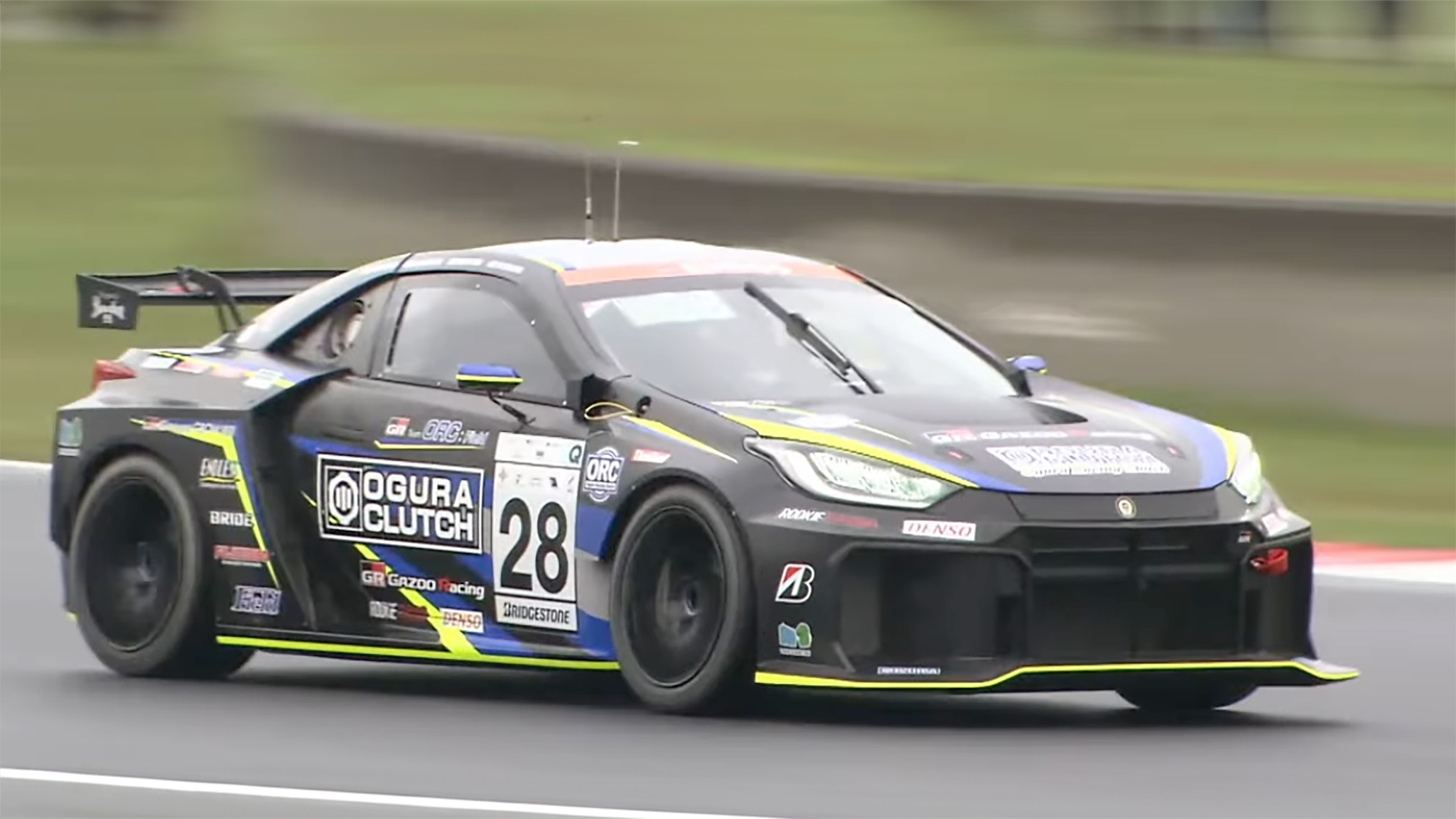 New Toyota sports car testing - front angled