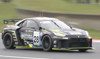 New Toyota sports car testing - front angled