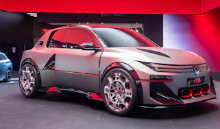 Peugeot E-T16 concept at Paris Motor Show - front static