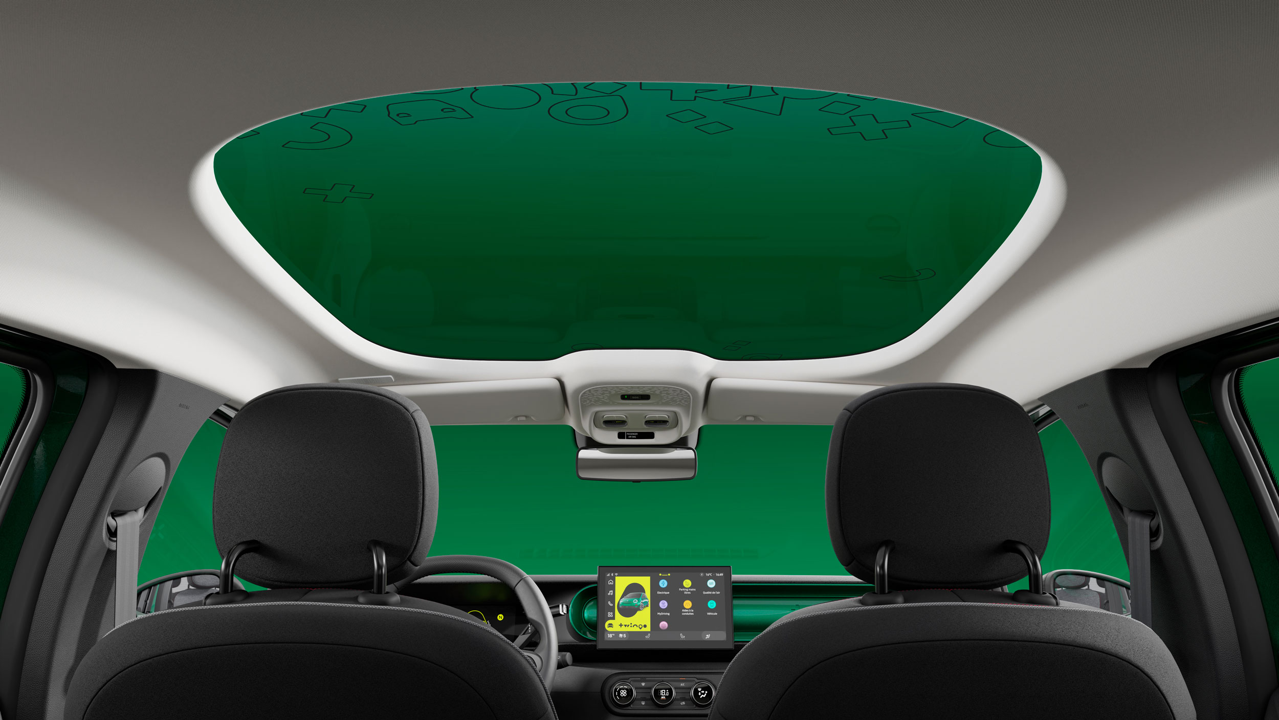 Renault Twingo panoramic roof - inside