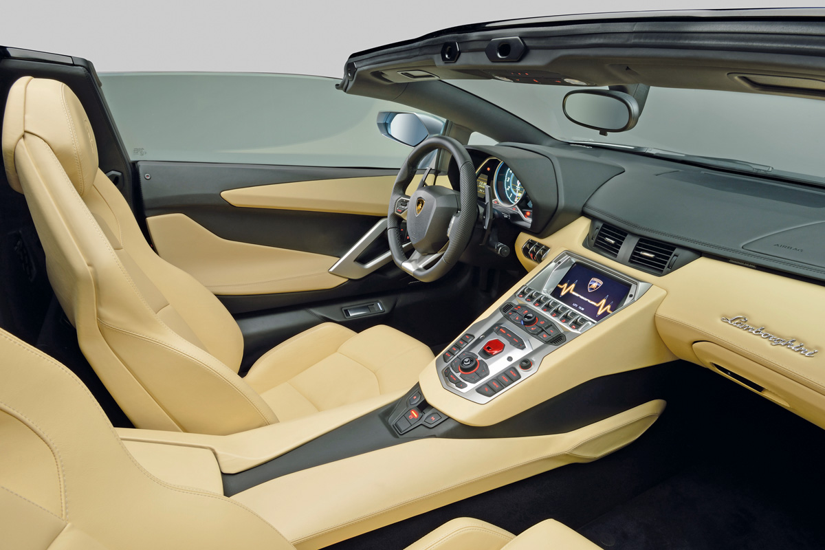 Lamborghini Aventador Roadster interior