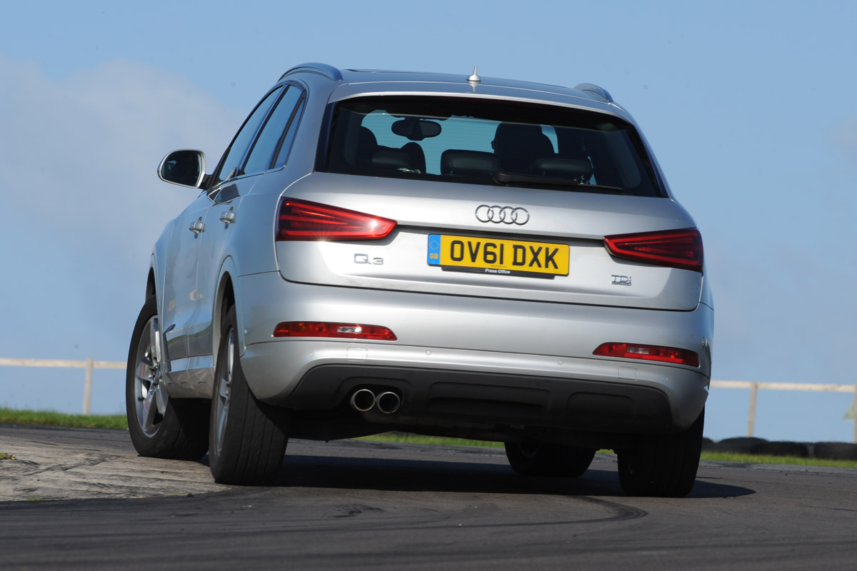 Audi Q3 rear cornering