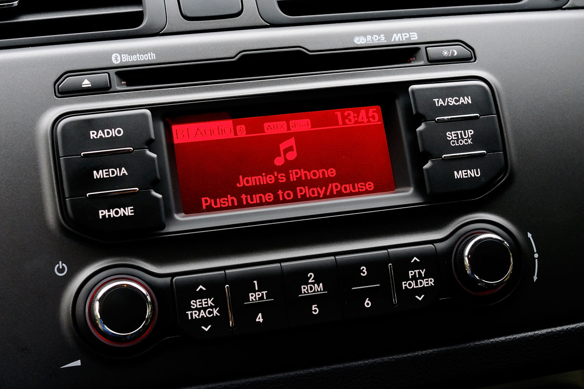 Kia Rio infotainment system