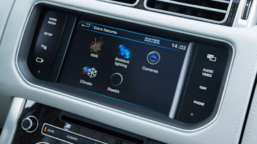 Range Rover interior screen