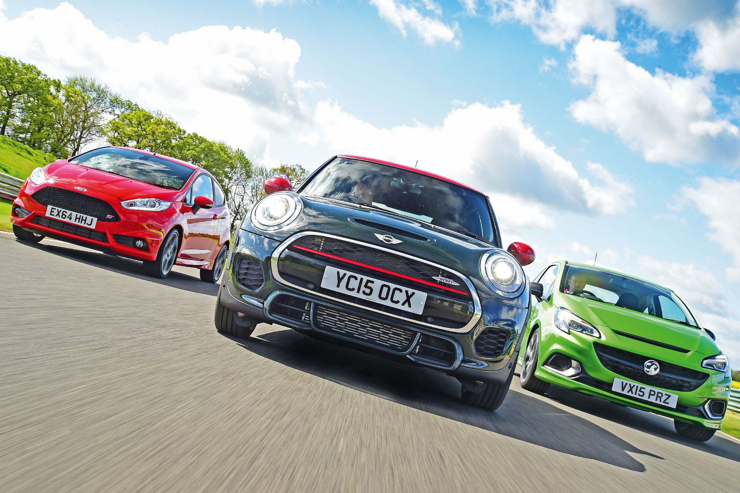 MINI JCW vs Vauxhall Corsa VXR &amp; Ford Fiesta ST