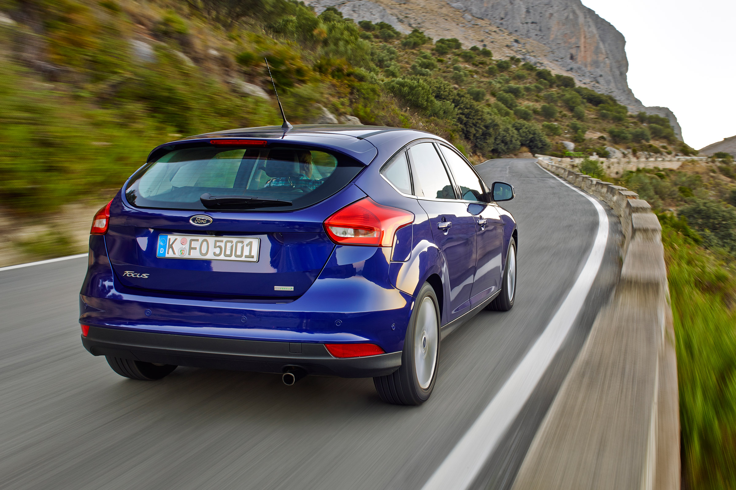 New Ford Focus 2014 rear blue