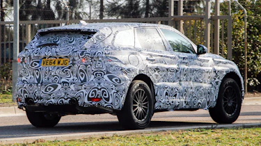 Jaguar F-Pace production spyshots rear