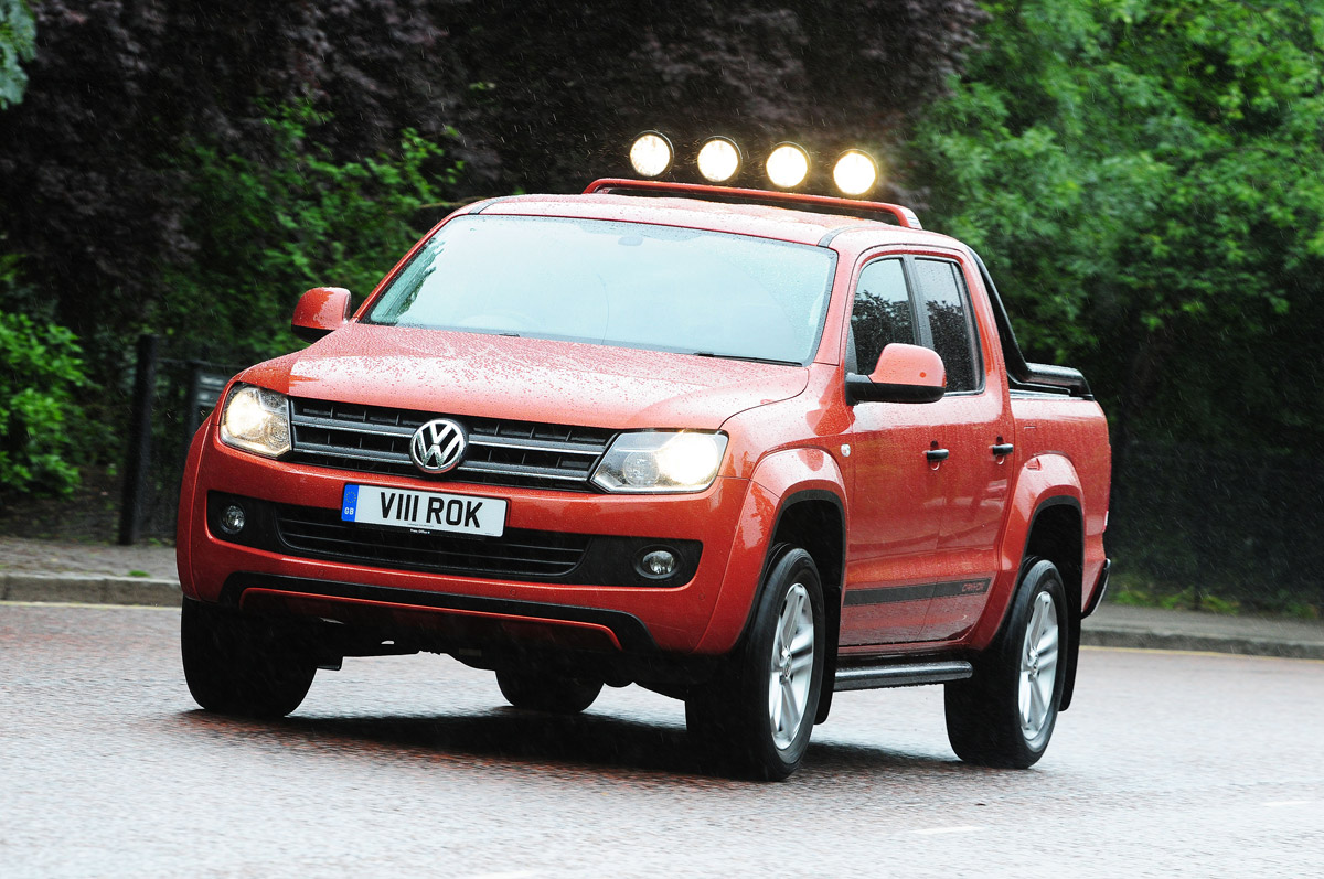 red Volkswagen Amarok Canyon