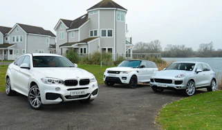 BMW X6 vs Porsche Cayenne and Range Rover Sport