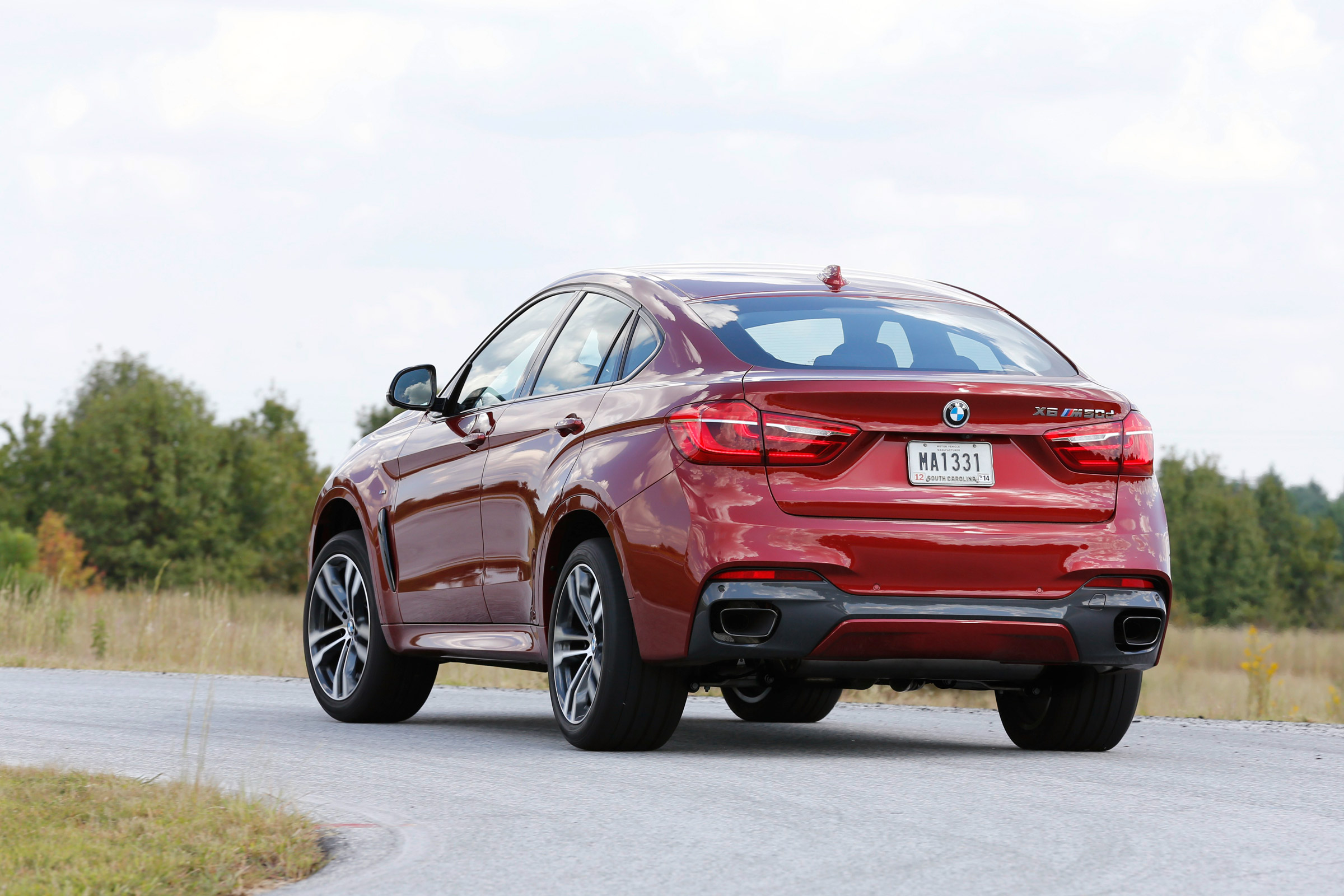 New BMW X6 M50d 2014 rear