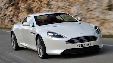 white Aston Martin DB9