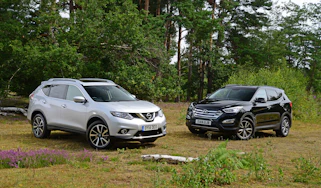 Nissan X-Trail vs Hyundai Santa Fe