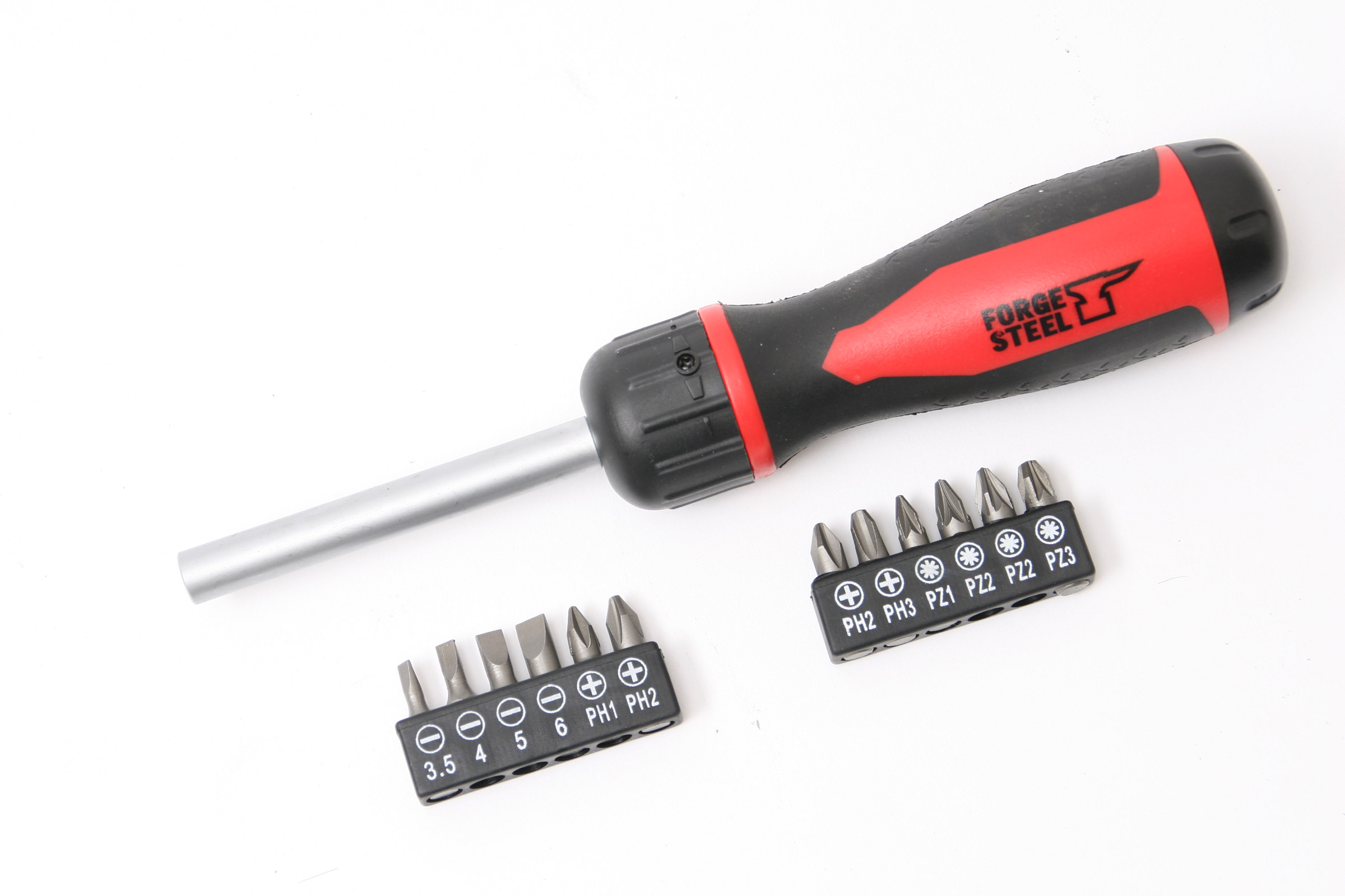 Forge Steel Ratchet Bit Holding Screwdriver