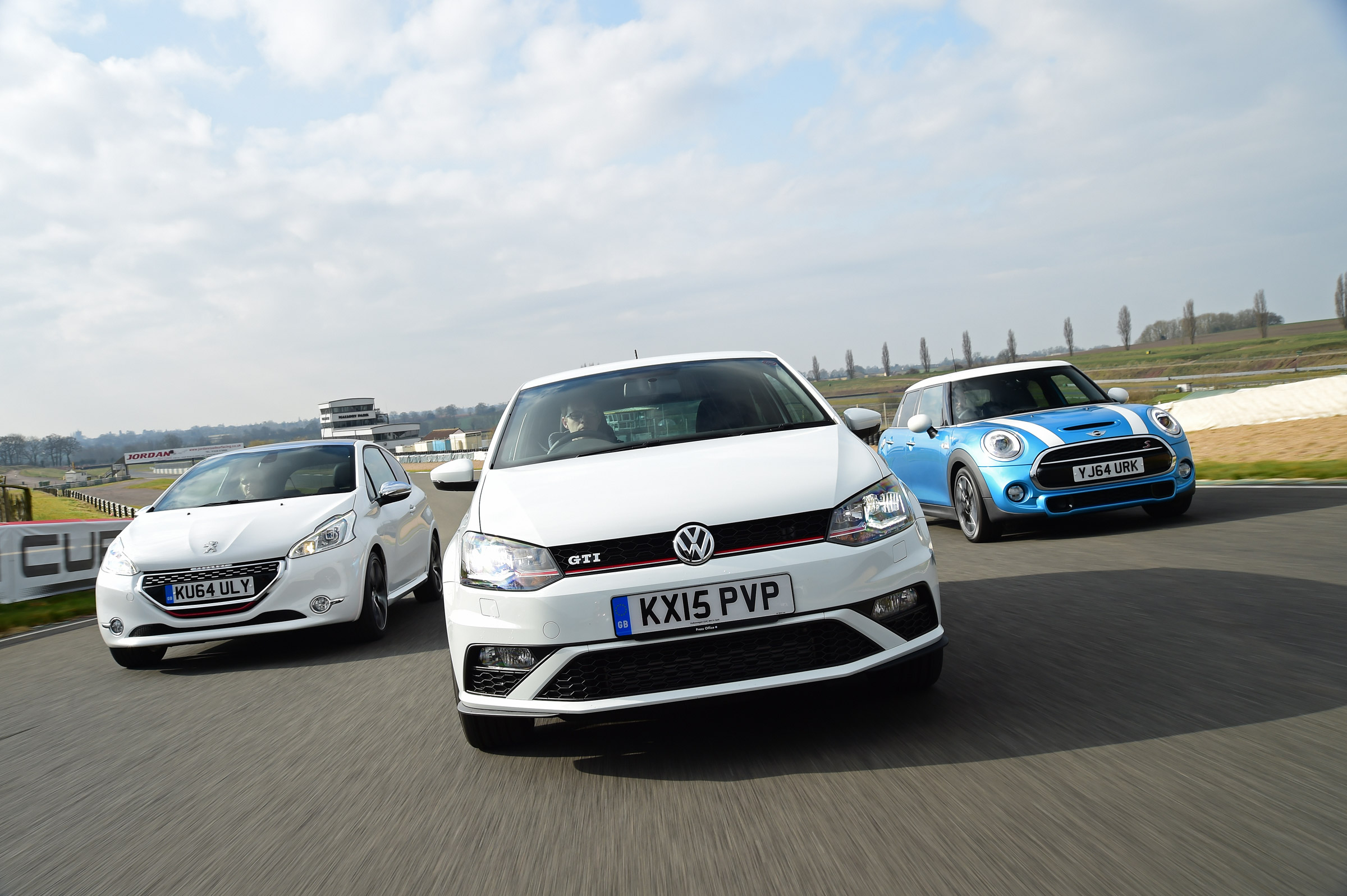 VW Polo GTI vs MINI Cooper S &amp; Peugeot 208 GTi 