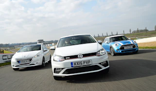 VW Polo GTI vs MINI Cooper S & Peugeot 208 GTi