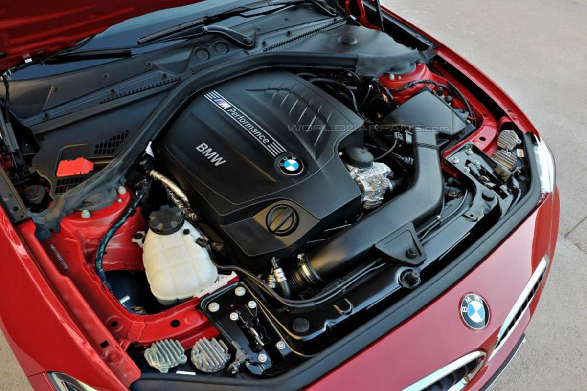 BMW 2 Series engine bay 