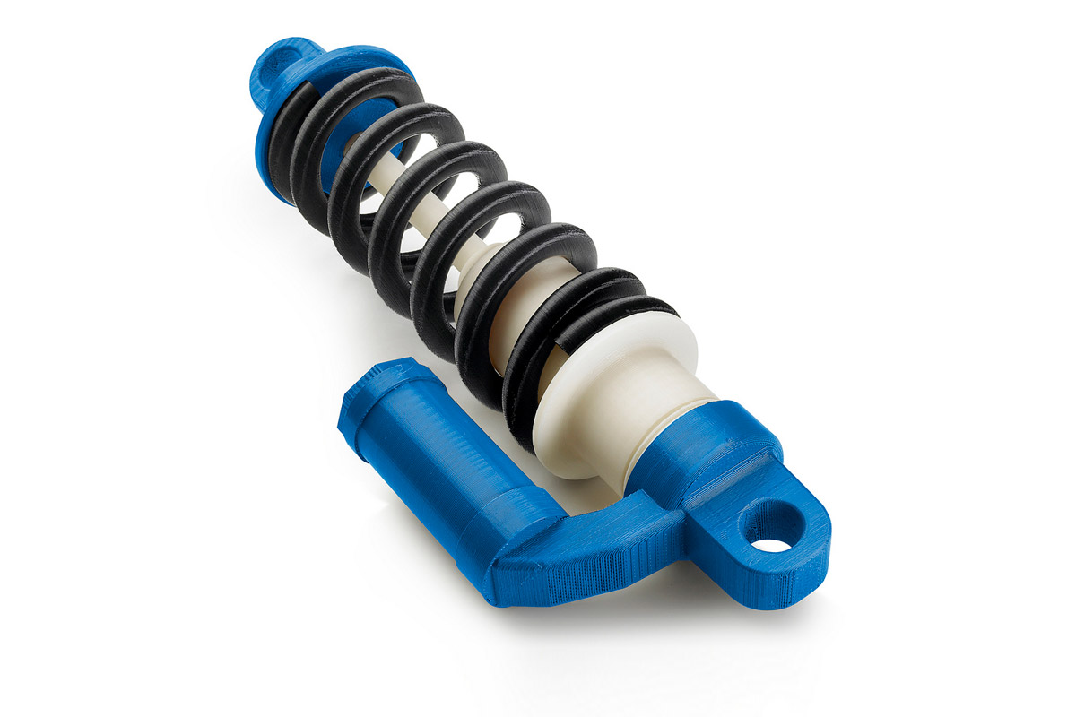 A 3D printed shock absorber