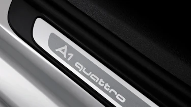 Audi A1 quattro badge detail