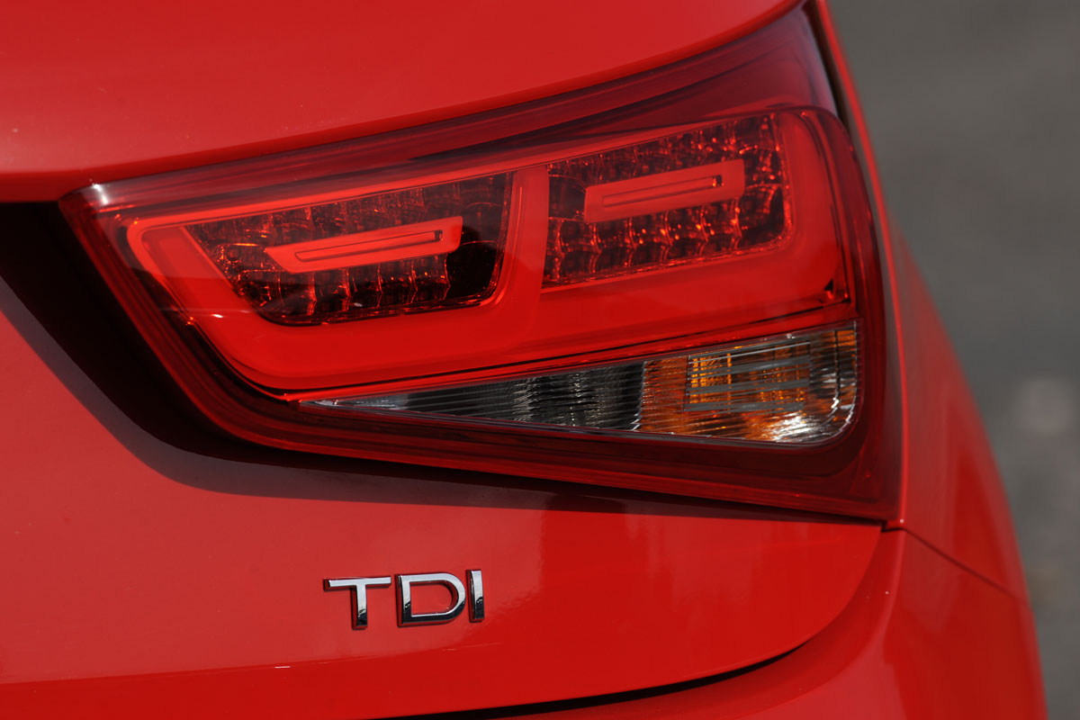 Audi A1 rear light and badge