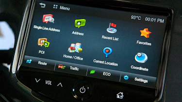 Chevrolet Spark interior screen detail