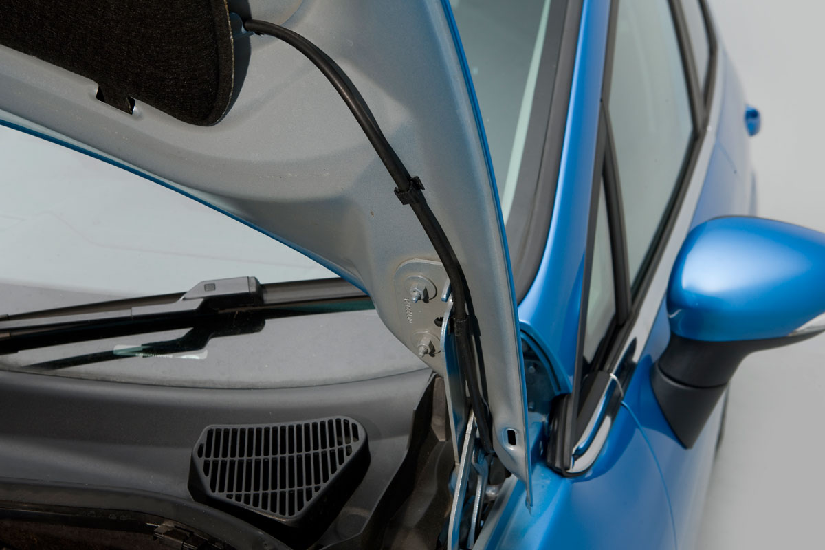 Ford Fiesta windscreen washer detail