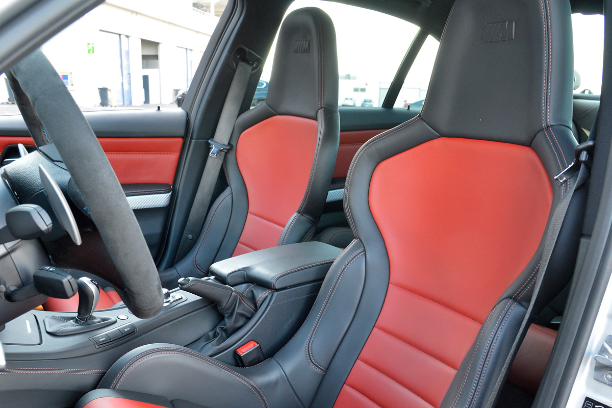 BMW M3 CRT seat detail