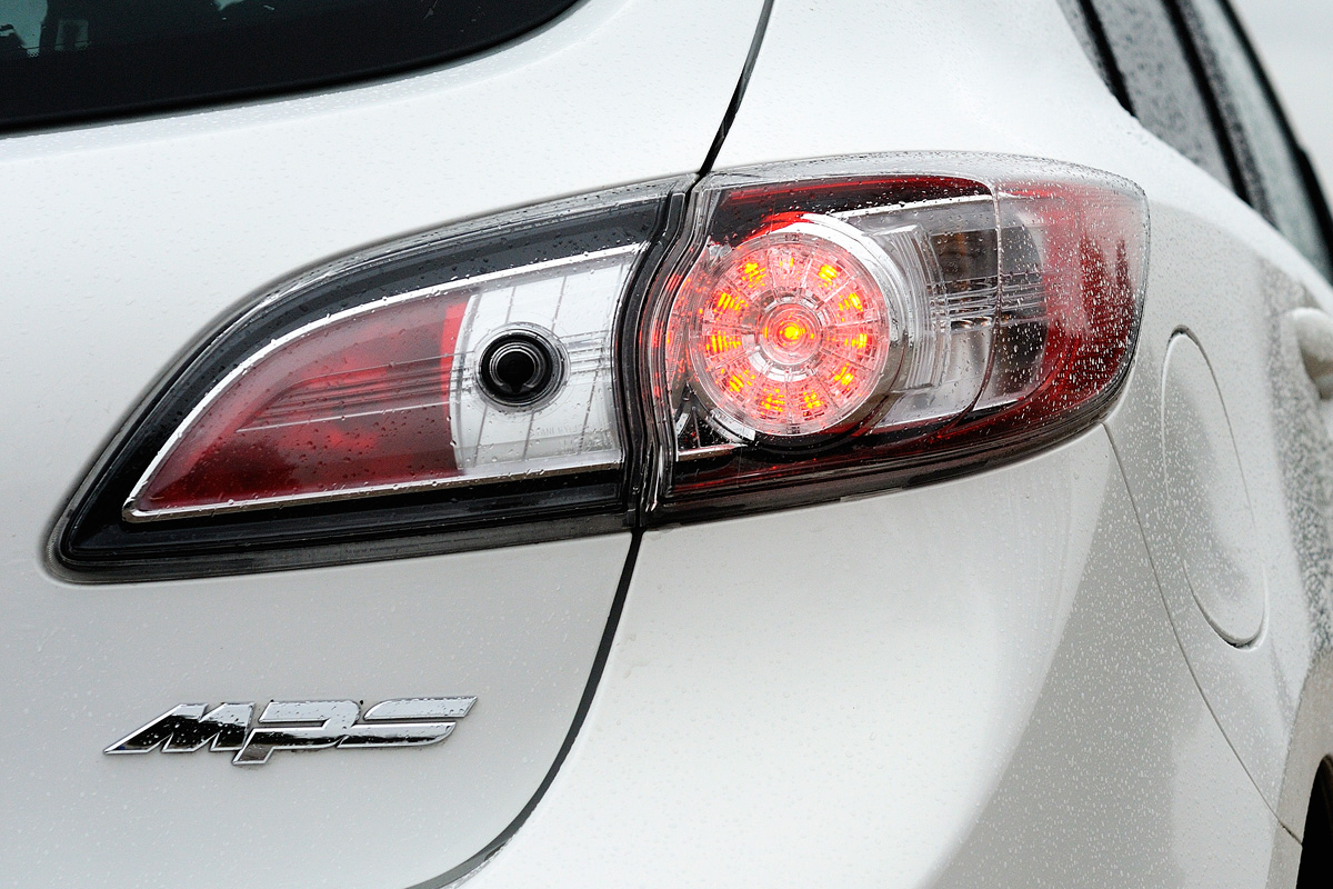 Mazda 3 MPS rear light detail