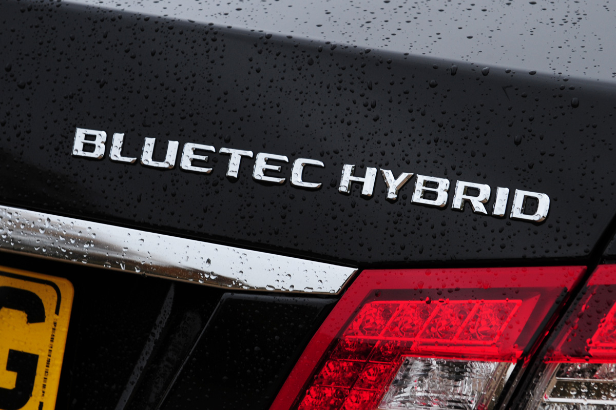 Mercedes E300 Hybrid badge