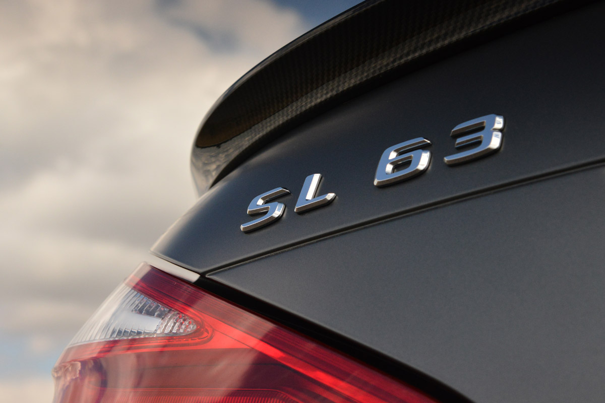 Mercedes SL63 AMG badge