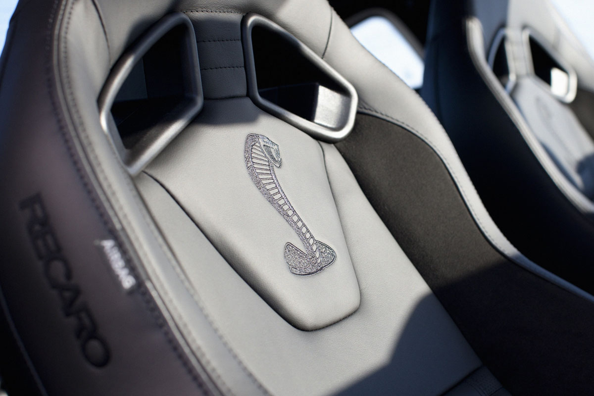 Ford Mustang Shelby GT500 seat detail