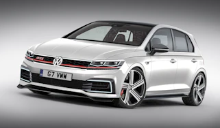 Mk8 VW Golf GTI rendering - front