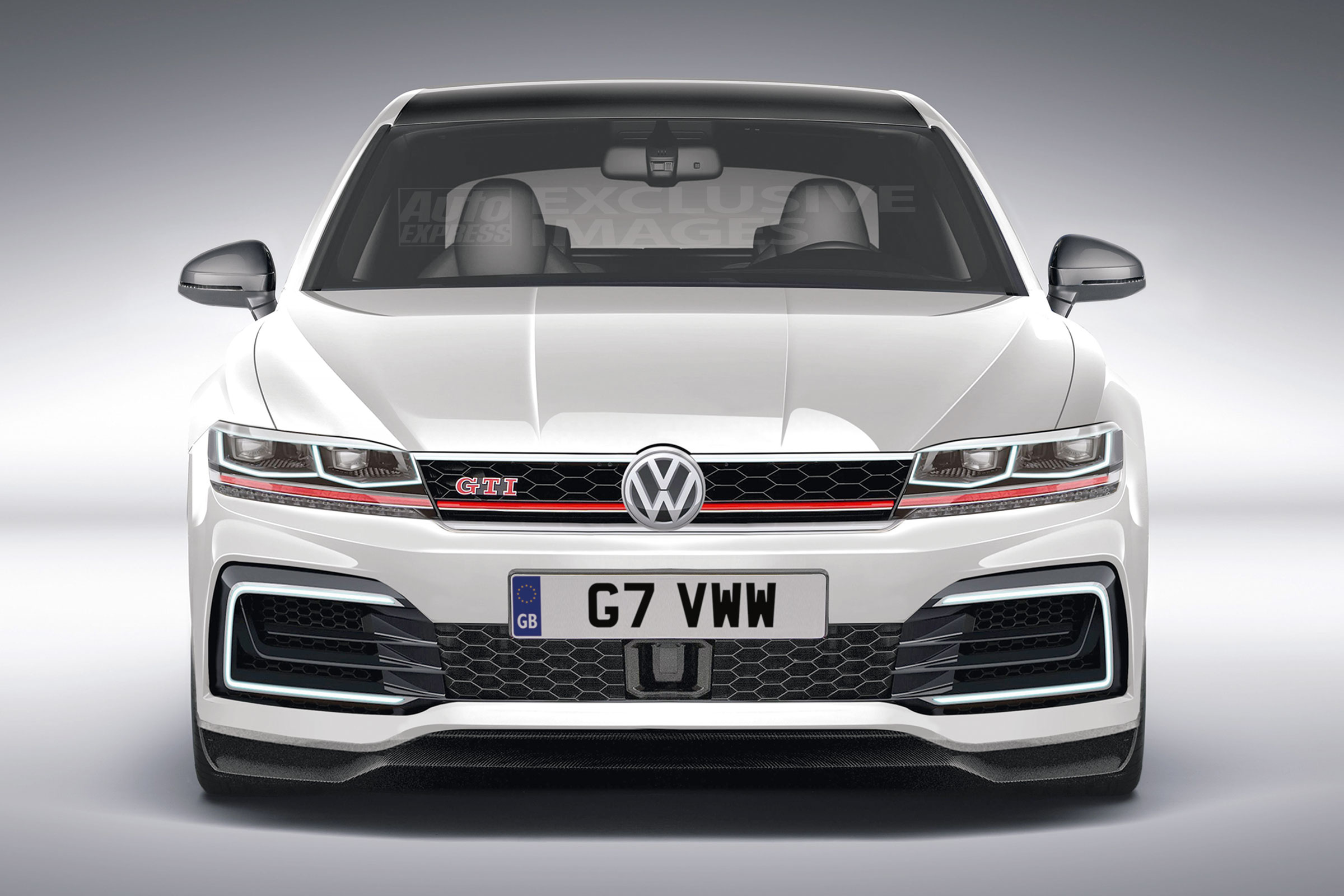 Mk8 Golf GTI rendering - nose