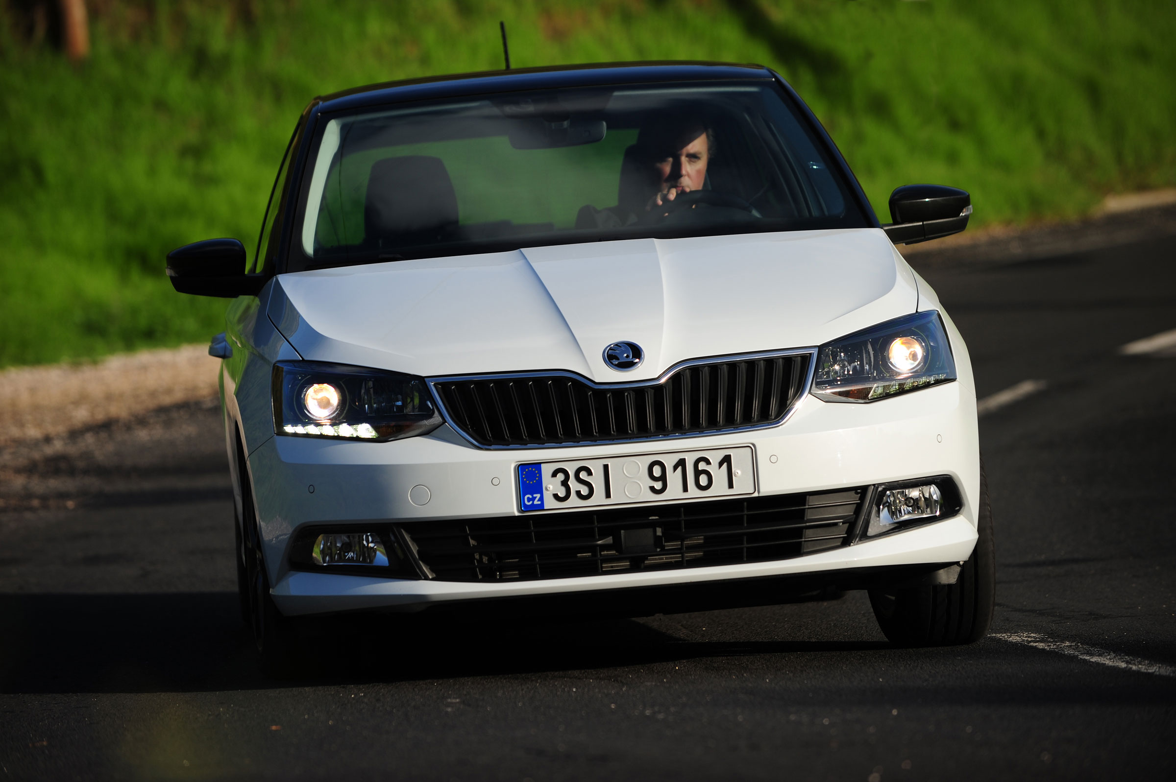 Skoda Fabia - head on