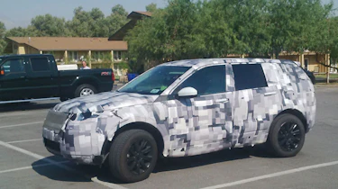 Land Rover Discovery Sport spy shot Death Valley front