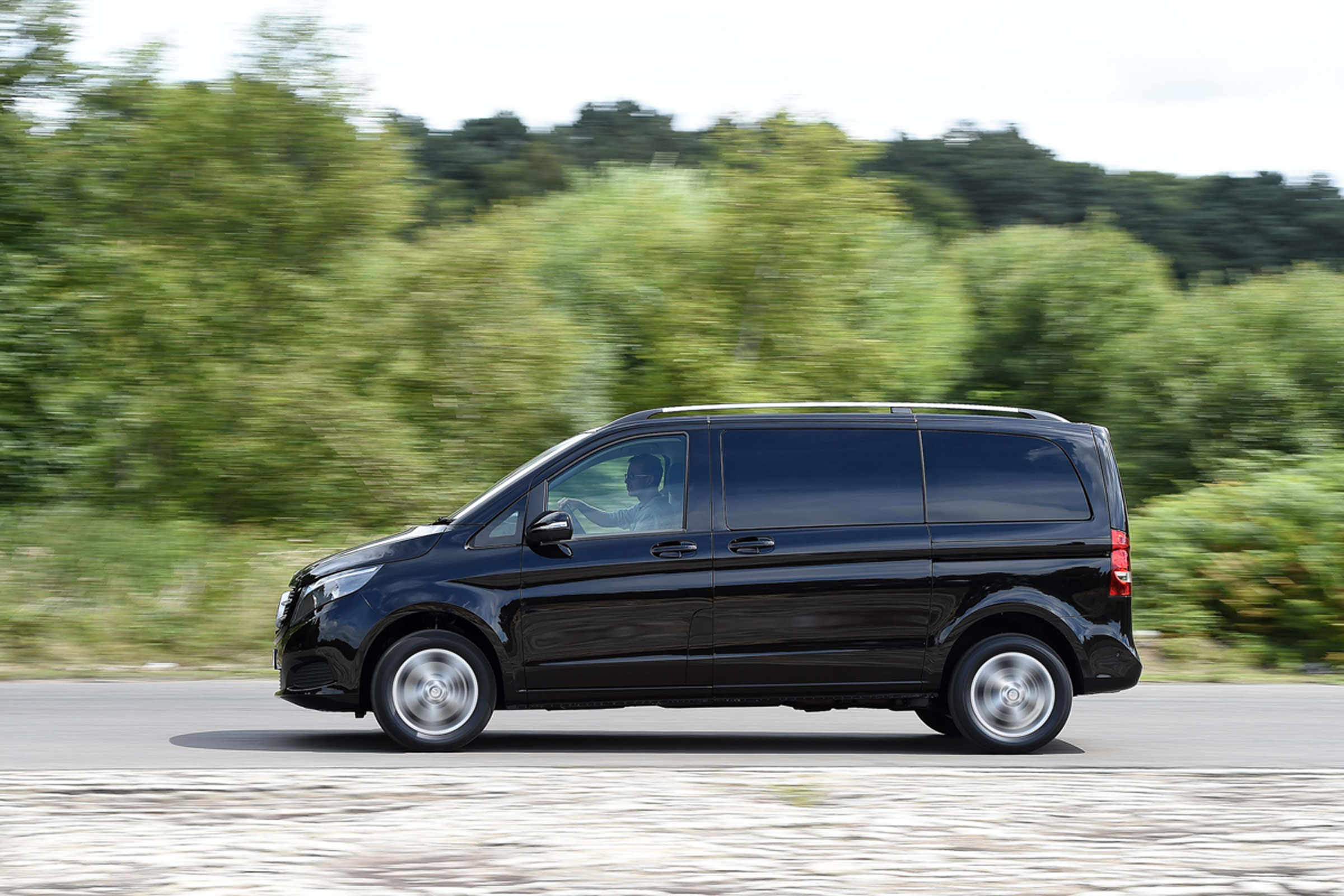 Mercedes V-Class UK drive - side