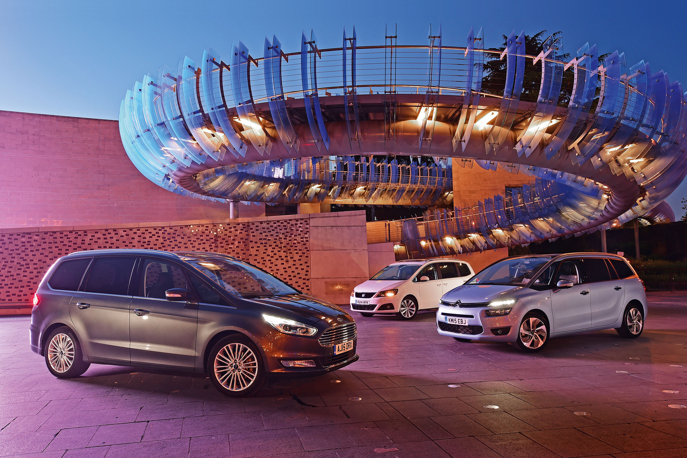 Ford Galaxy vs Citroen Grand C4 Picasso &amp; SEAT Alhambra