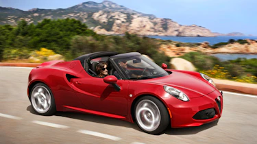 Alfa Romeo 4C Spider cornering
