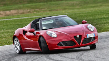 Alfa Romeo 4C Spider action