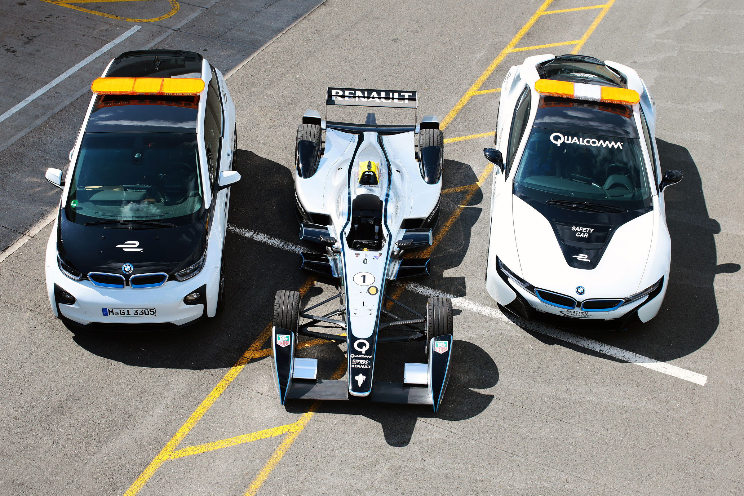 Qualcomm Halo Formula E safety cars