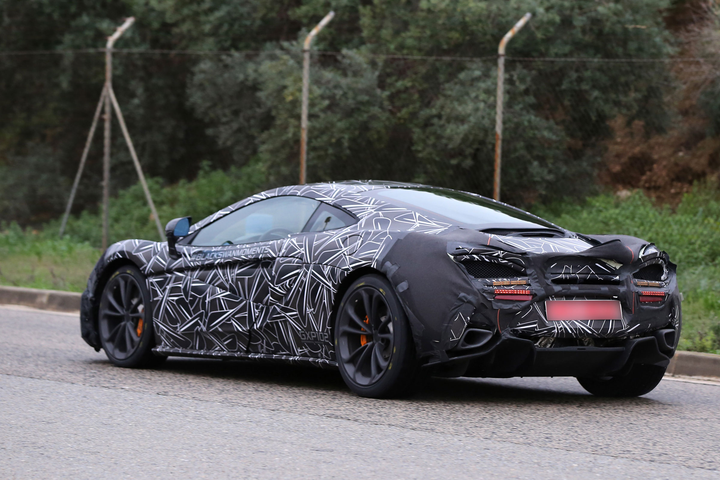 McLaren Sport Series (P13) spy shots - rear
