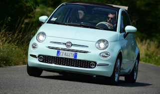 Fiat 500C 2015 driving