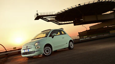 Fiat 500C 2015 sunset