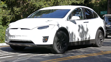 Tesla Model X spyshots front