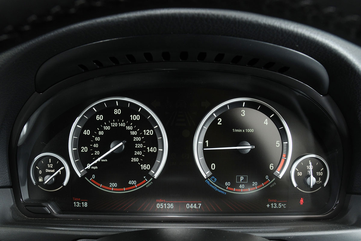 BMW 520d Touring dials