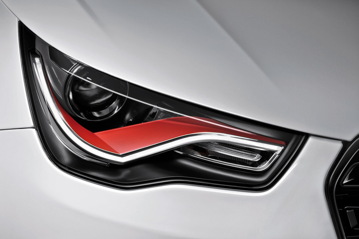 Audi A1 quattro headlight detail