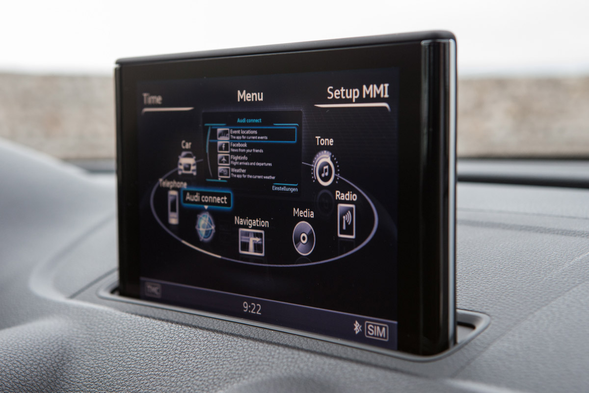 Audi A3 interior screen