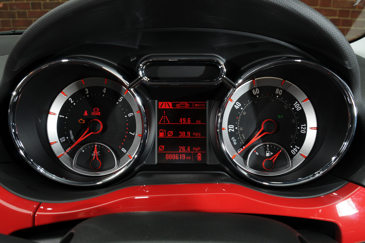 Vauxhall Adam dials
