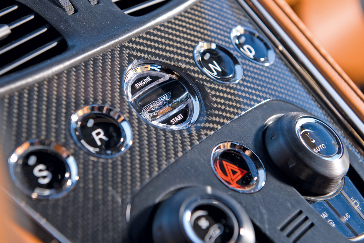 Aston Martin One-77 interior detail