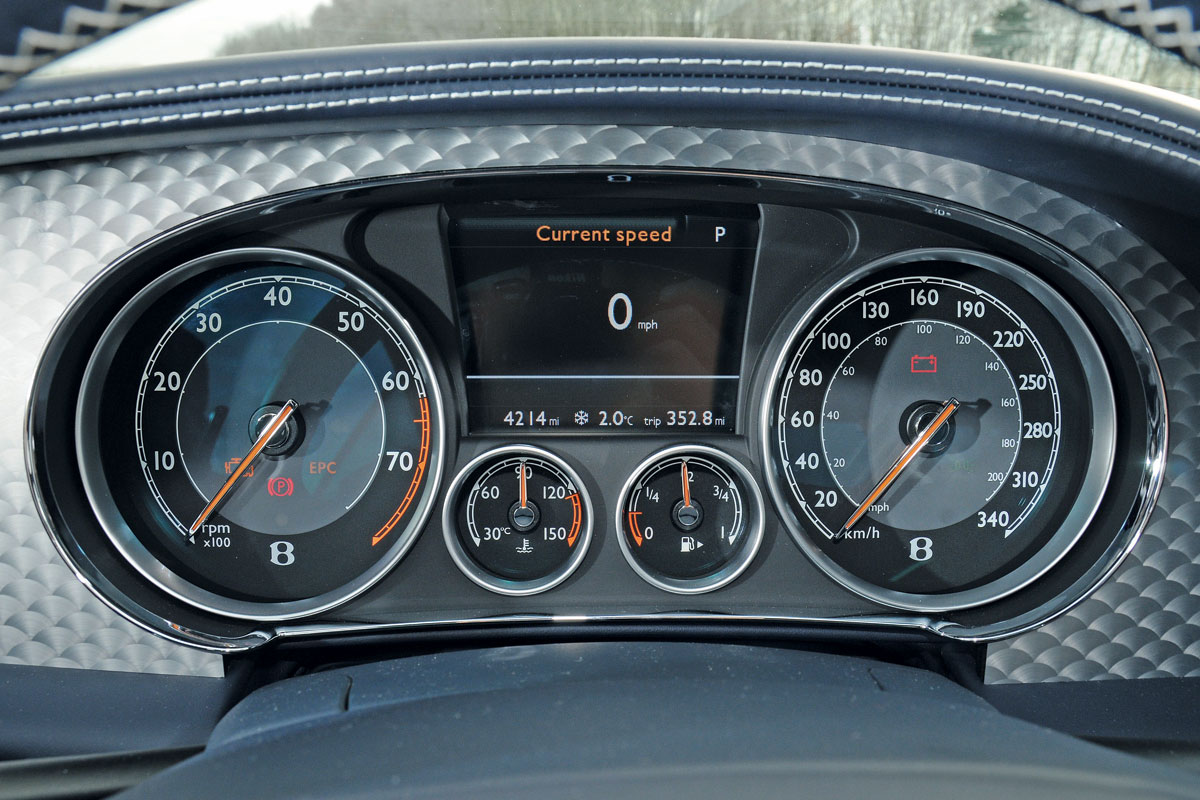 Bentley Continental GT Speed dials