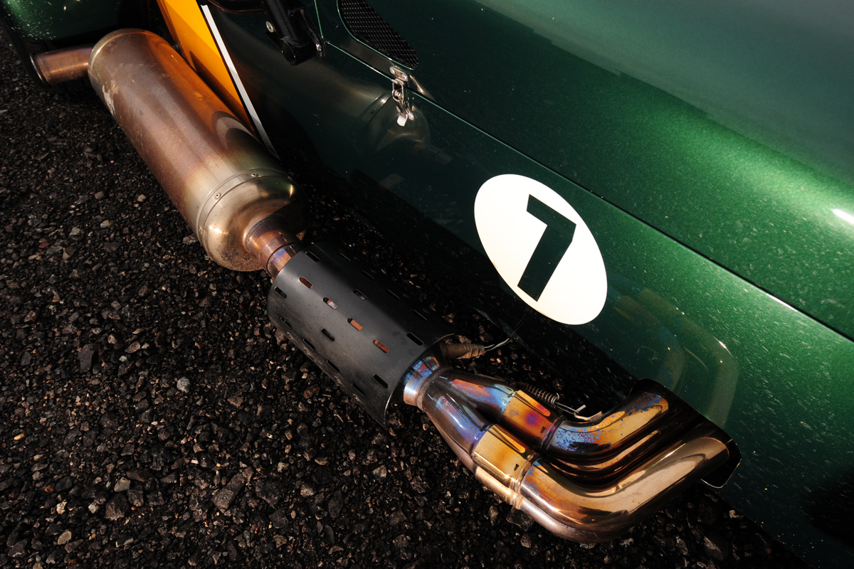 Caterham R600 exhaust detail